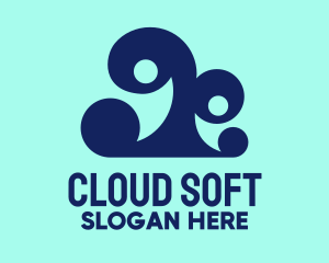 Blue Cloud Team logo design