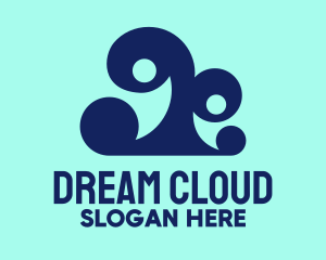 Blue Cloud Team logo design