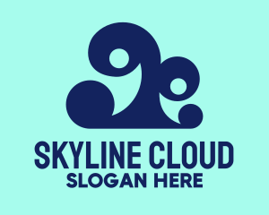 Blue Cloud Team logo design