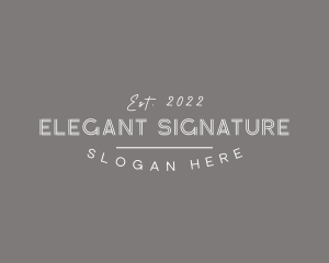 Modern Elegant Brand logo design