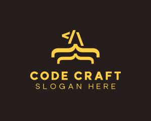 Eagle Code Programming logo design