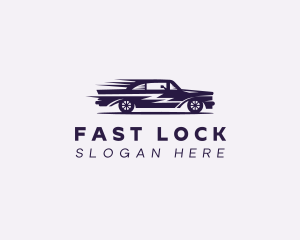 Fast Purple Car logo design