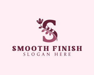 Natural Floral Letter S logo design