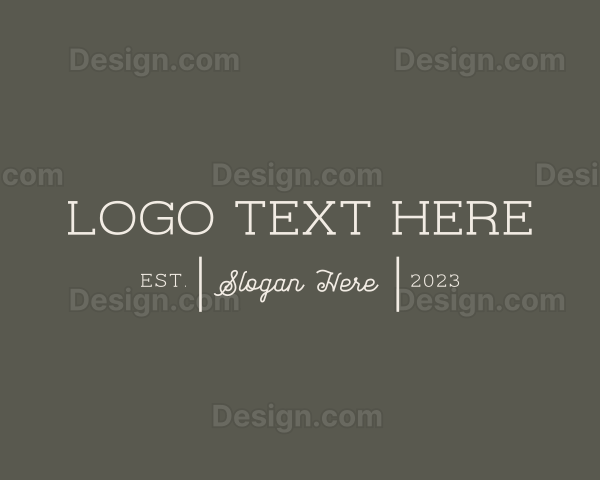 Elegant Clothing Brand Logo