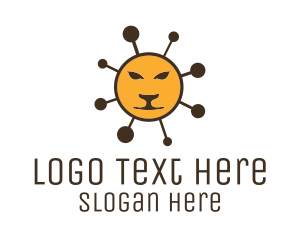Molecule Lion Sun logo