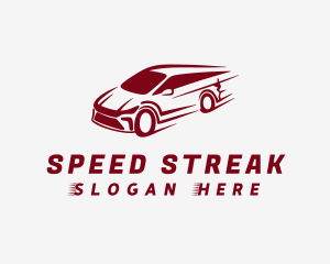 Red Car Speed logo design