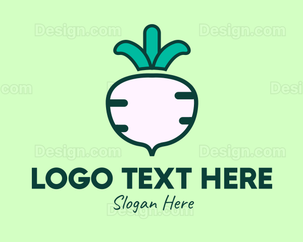 Turnip Vegetable Farm Logo