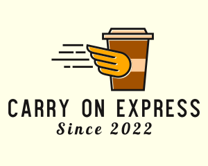 Coffee Drink Express Delivery logo design