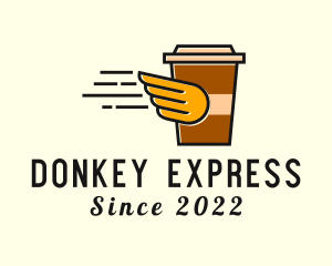 Coffee Drink Express Delivery logo design