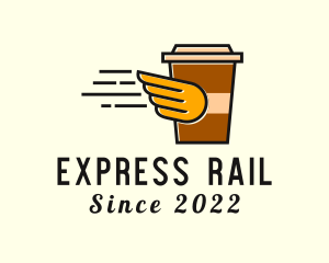 Coffee Drink Express Delivery logo design