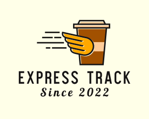 Coffee Drink Express Delivery logo design