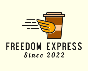 Coffee Drink Express Delivery logo design