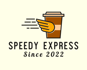 Coffee Drink Express Delivery logo design