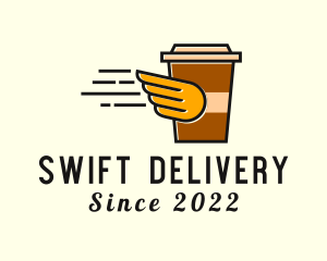 Coffee Drink Express Delivery logo design