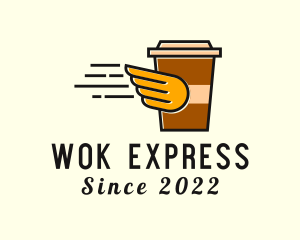 Coffee Drink Express Delivery logo design