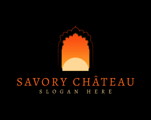 Indian Traditional Archway logo design