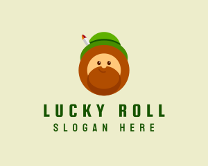 Irish Leprechaun Head logo design