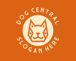 Geometric Pet Circle logo design