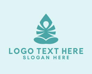 Organic Yoga Leaf logo