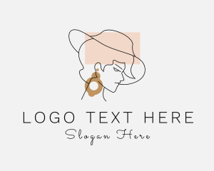 Woman Hat Jewelry logo