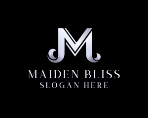 Metallic Luxury Hotel logo design