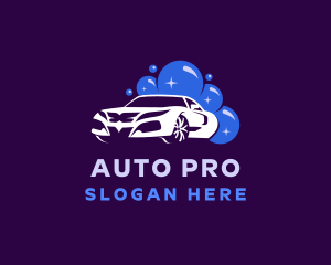 Auto Wash Cleaning logo design