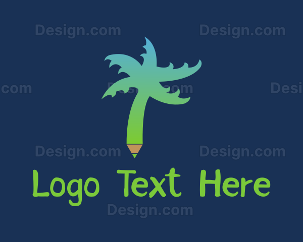 Tropical Tree Pen Logo