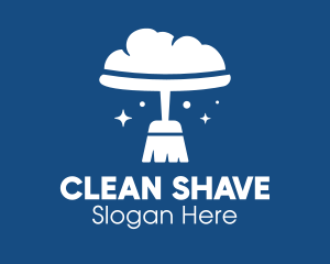 Cloud Broom Cleaning  logo design