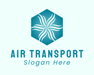 Wind Air Conditioning  logo design