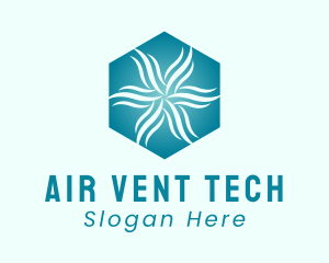 Wind Air Conditioning  logo design