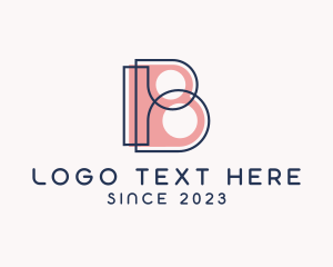 Retro Fashion Boutique Letter B logo