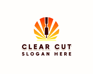 Industrial Laser Cutting Machine  logo design