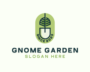 Lawn Gardening Shovel logo design