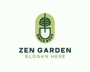 Lawn Gardening Shovel logo design