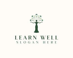 Woman Tree Wellness logo design