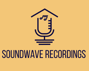 House Studio Recording  logo design