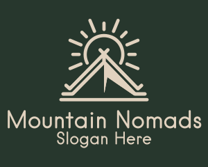 Sun Tent Campsite  logo design