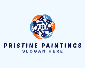 Paint House Renovation logo design