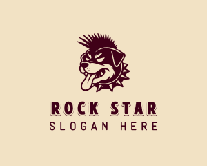 Dog Punk Rock logo design