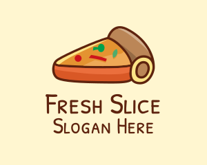 Pizza Pie Slice  logo design