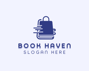 Book Shopping Bag logo design