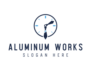 Work Office Clock logo design