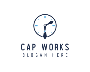 Work Office Clock logo design