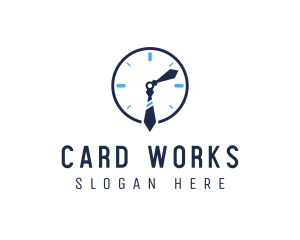 Work Office Clock logo design