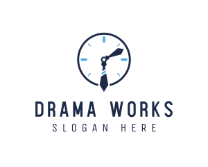 Work Office Clock logo design