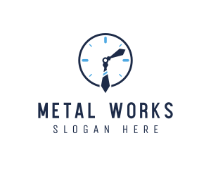 Work Office Clock logo design