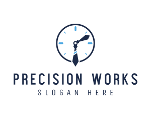 Work Office Clock logo design