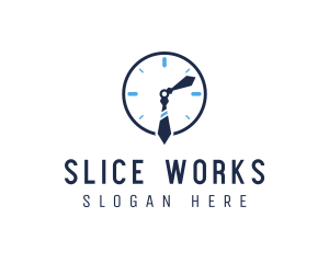 Work Office Clock logo design