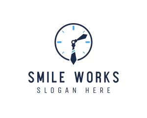 Work Office Clock logo design