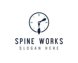 Work Office Clock logo design